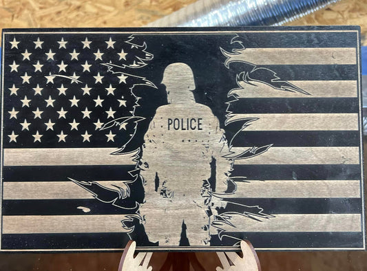 10"x8" Engraved Flags